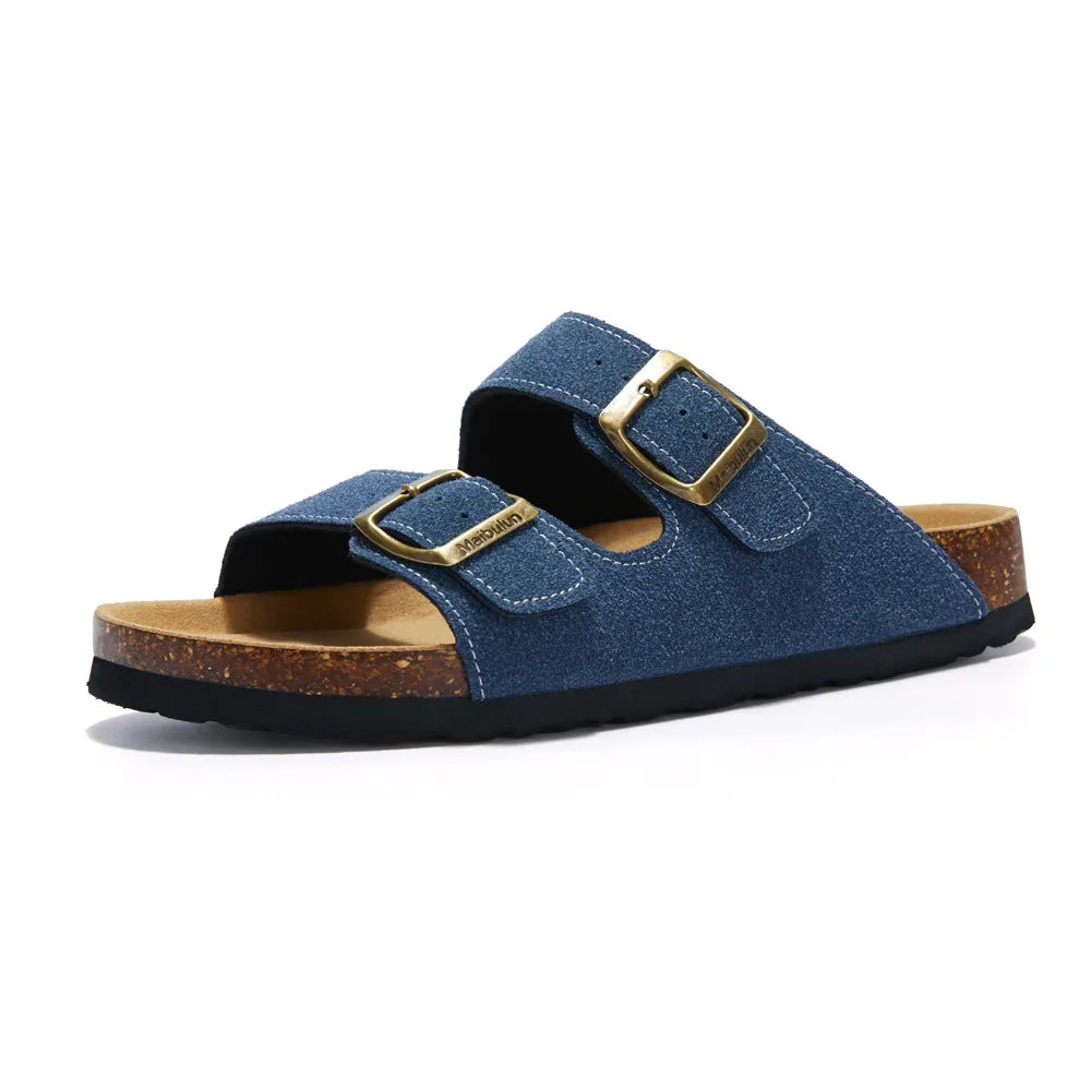 Maibulun Suede Sandal - Blue