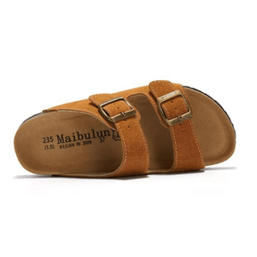 Maibulun Suede Sandal - Caramel