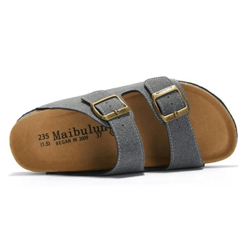 Maibulun Suede Sandal - Grey
