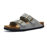Maibulun Suede Sandal - Light Grey