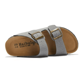 Maibulun Suede Sandal - Light Grey