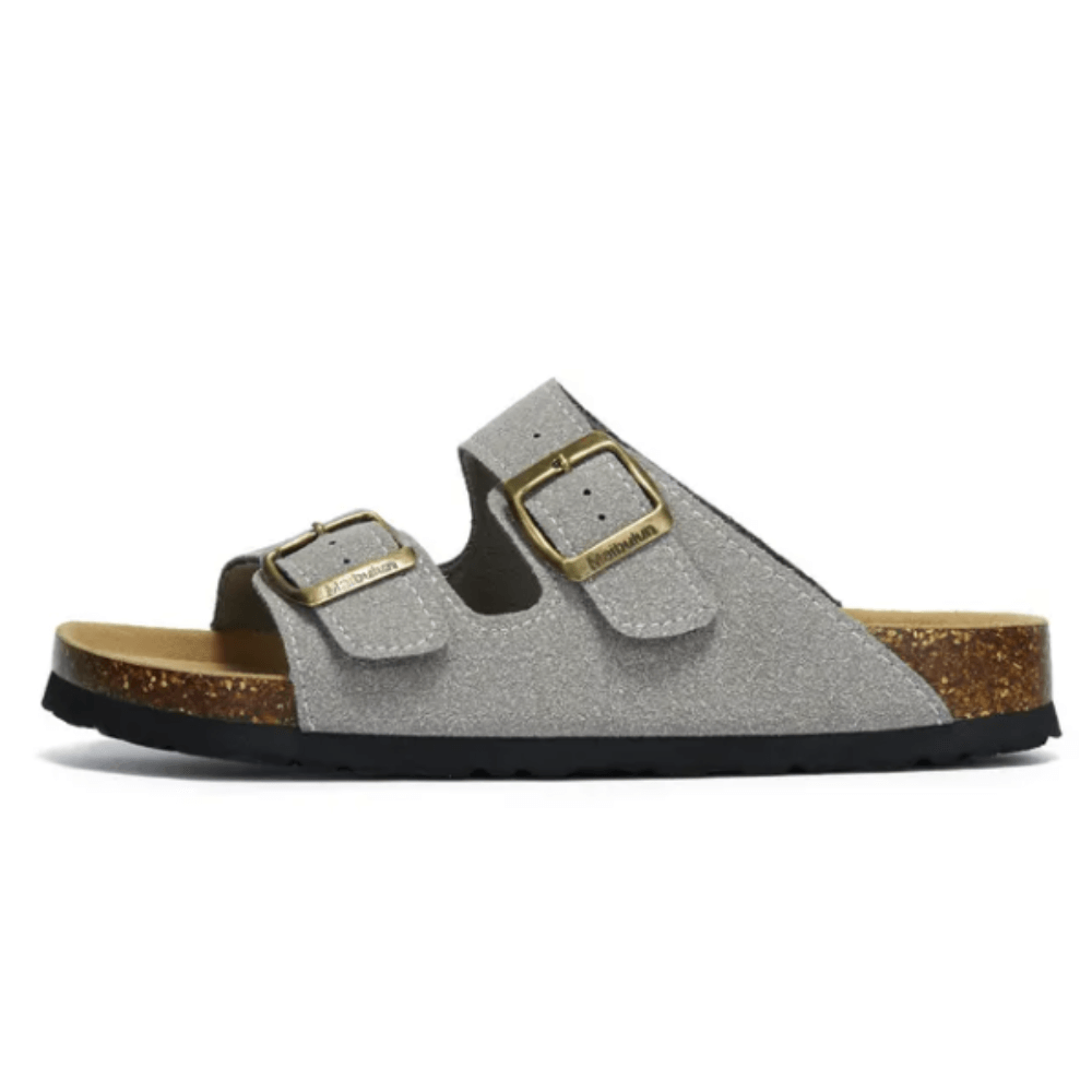 Maibulun Suede Sandal - Light Grey