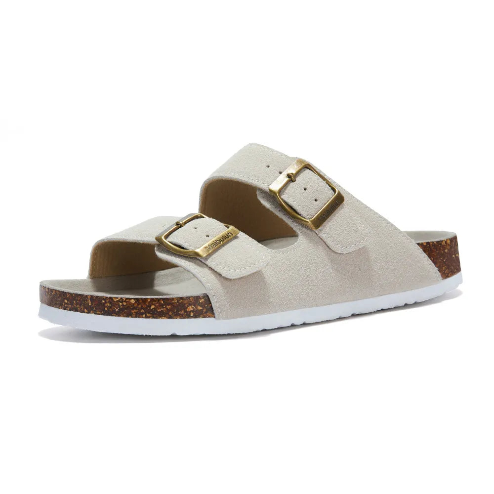 Maibulun Suede Sandal - Cream