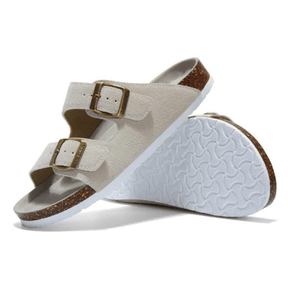 Maibulun Suede Sandal - Cream