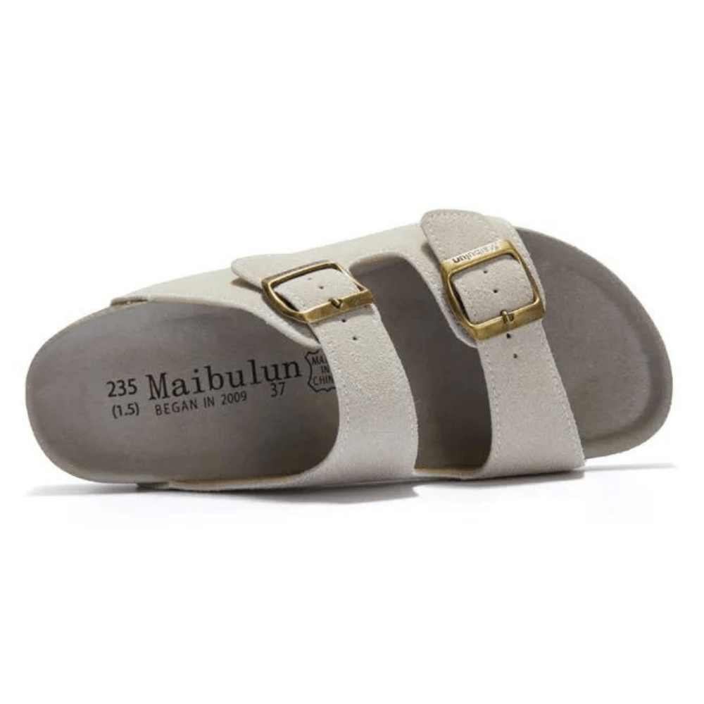 Maibulun Suede Sandal - Cream