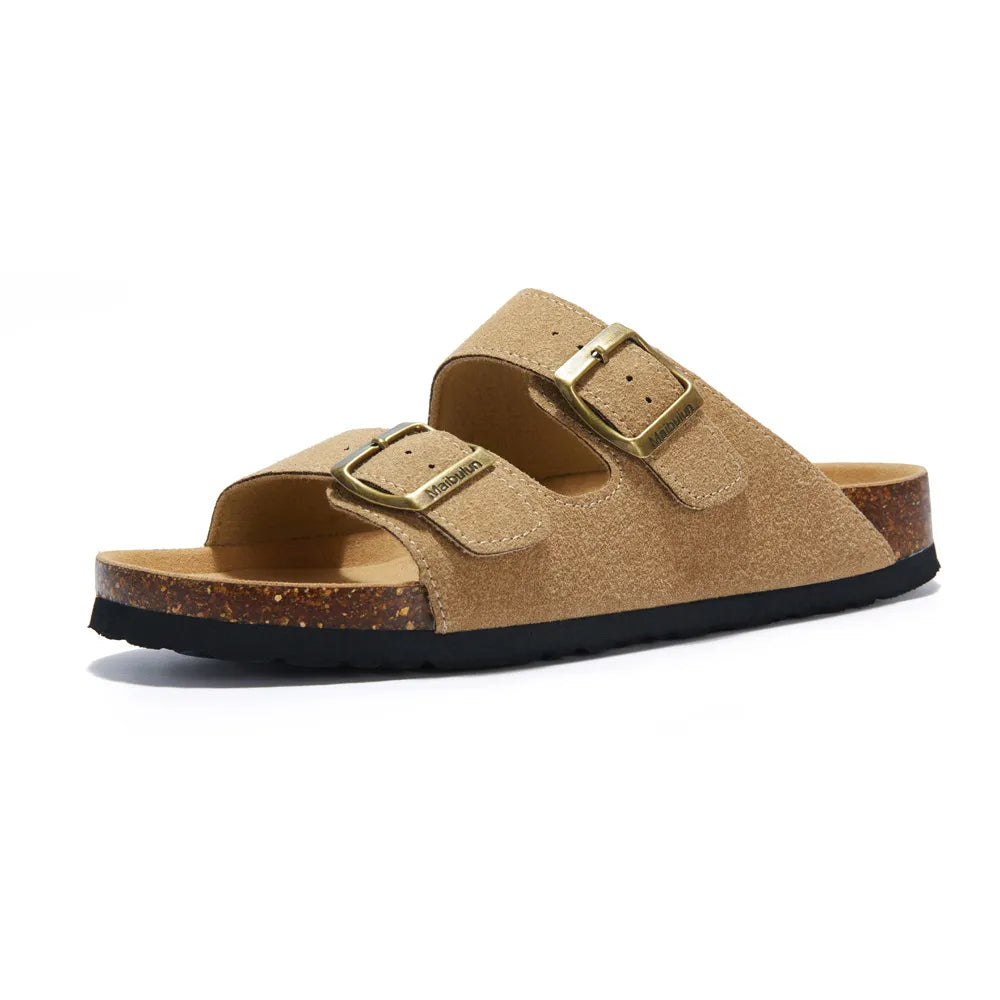 Maibulun Suede Sandal - Light Brown
