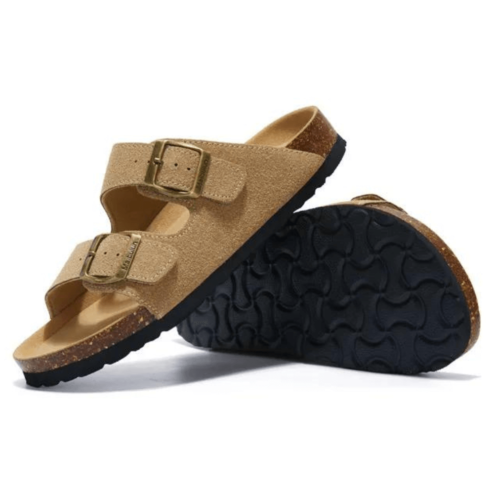 Maibulun Suede Sandal - Light Brown
