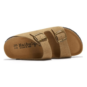 Maibulun Suede Sandal - Light Brown