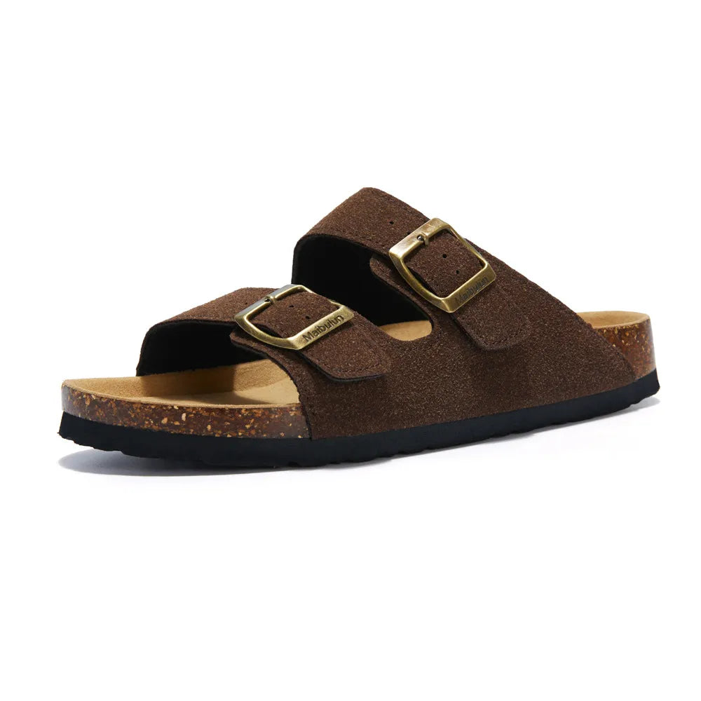 Maibulun Suede Sandal - Dark Brown