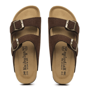 Maibulun Suede Sandal - Dark Brown