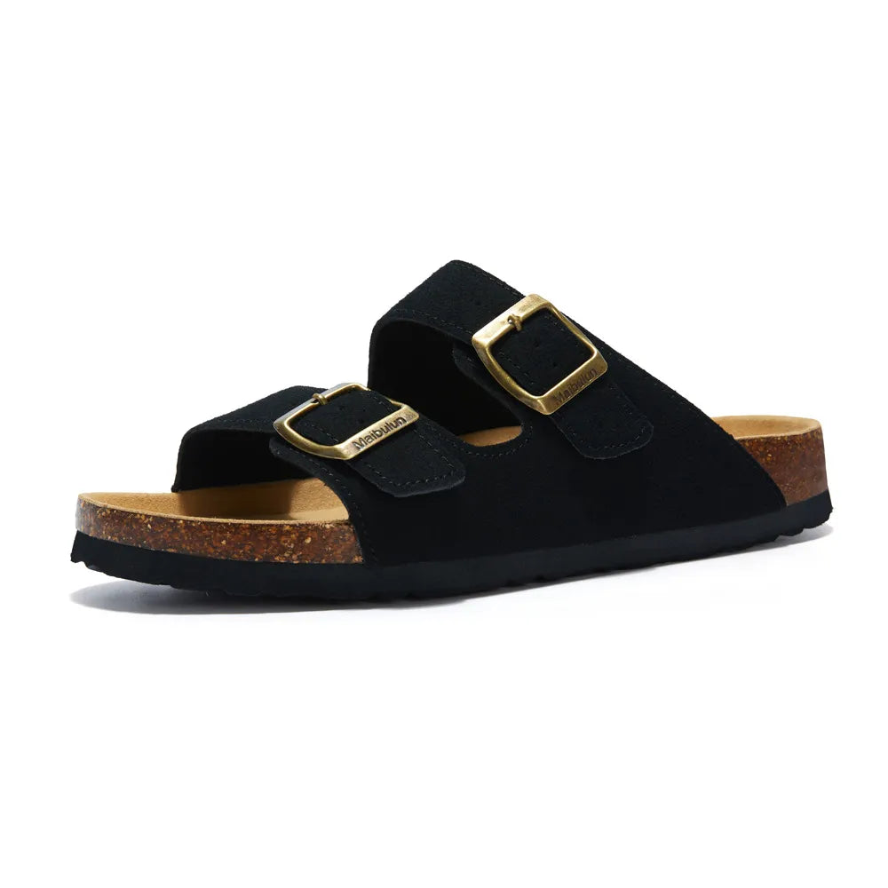 Maibulun Suede Sandal - Black