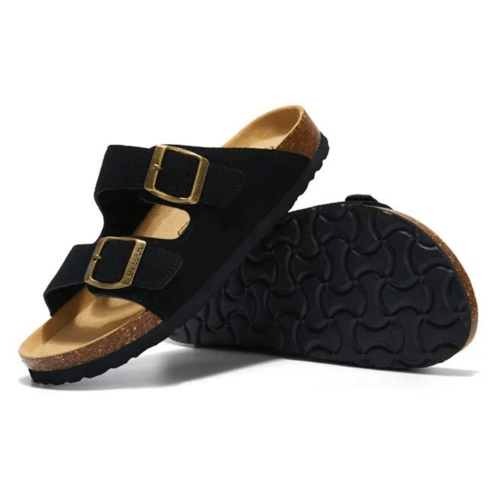 Maibulun Suede Sandal - Black