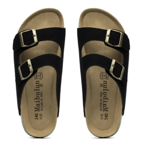 Maibulun Suede Sandal - Black