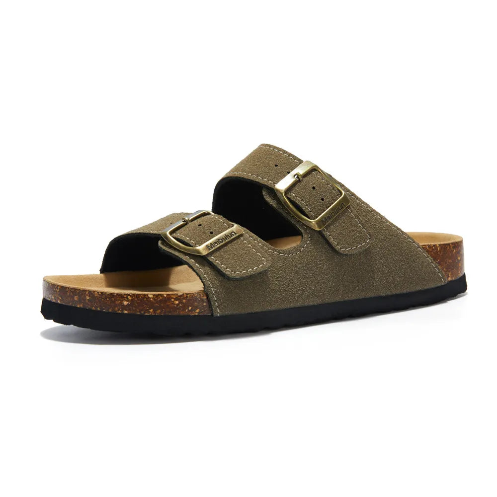 Maibulun Suede Sandal - Army Green