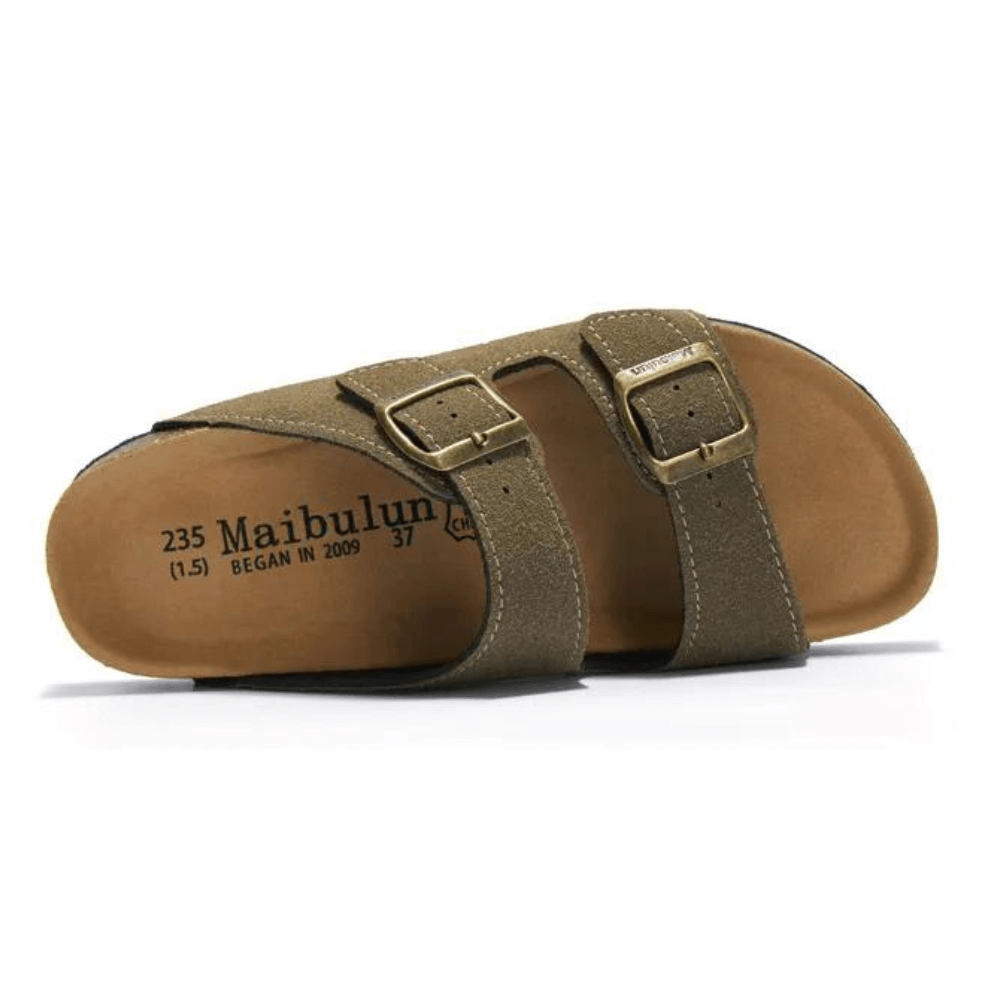Maibulun Suede Sandal - Army Green