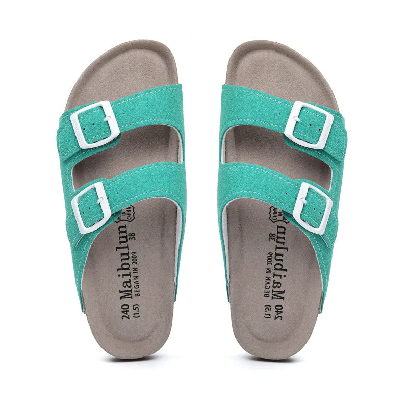 Maibulun Suede Sandal - Sea Green