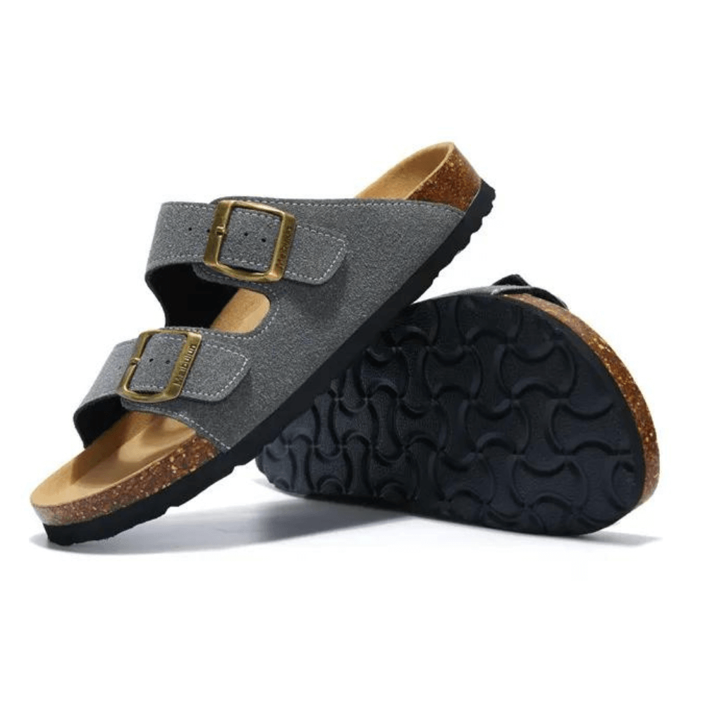 Maibulun Suede Sandal - Grey