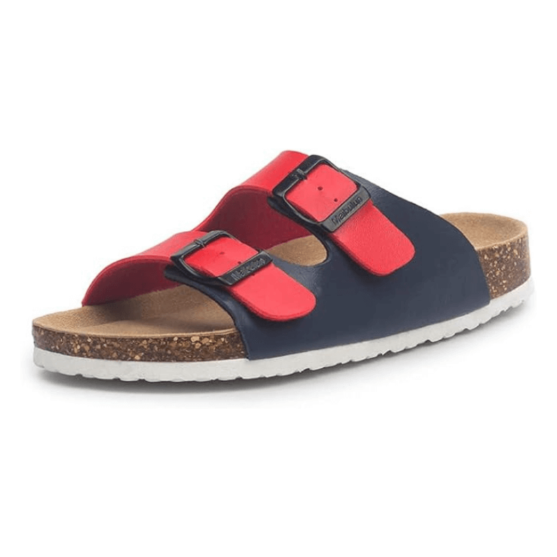 Maibulun Leather Sandal - Blue and Red
