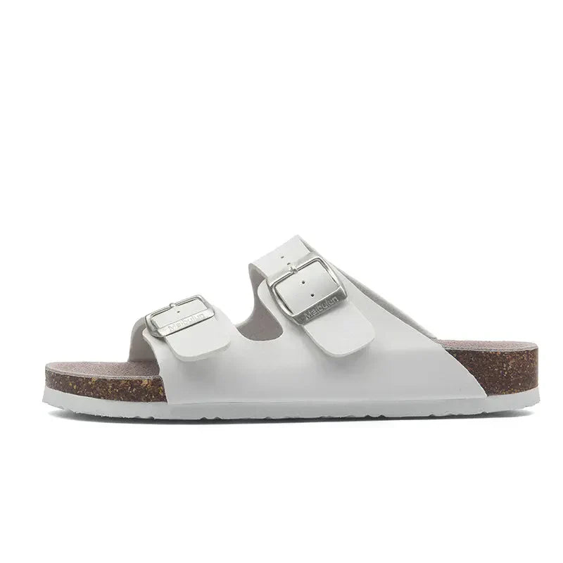 Maibulun Leather Sandal - White