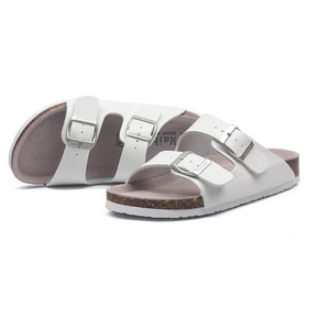 Maibulun Leather Sandal - White