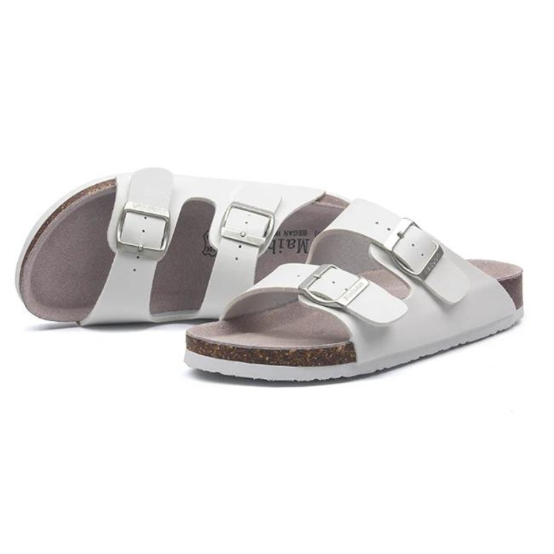 Maibulun Leather Sandal - White
