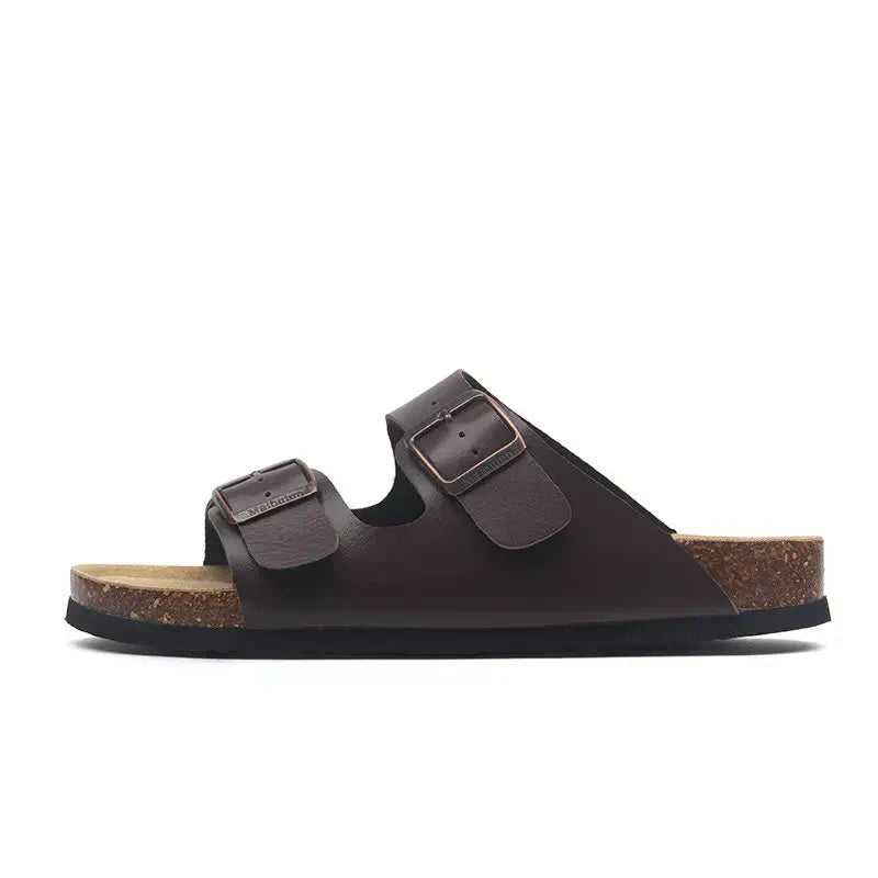 Maibulun Leather Sandal - Brown