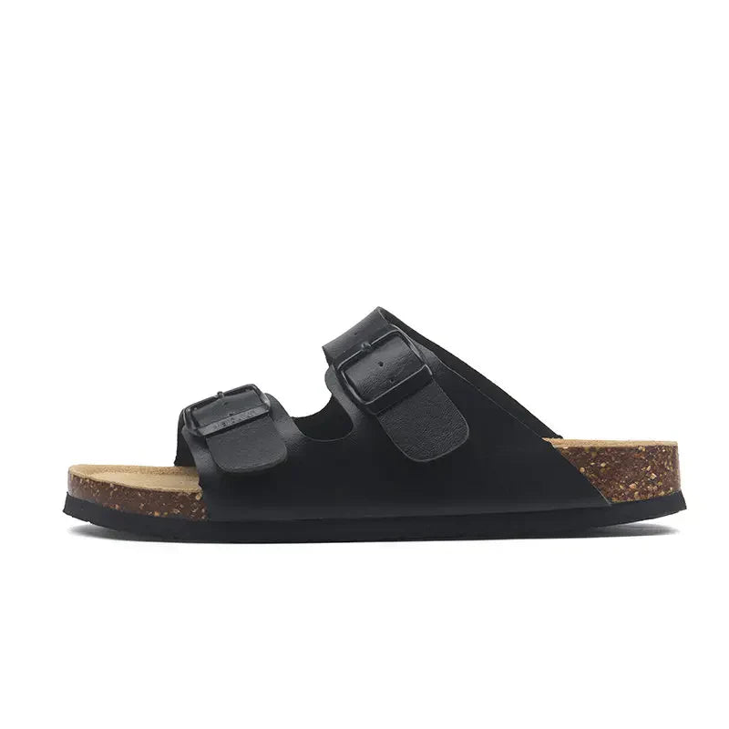 Maibulun Leather Sandal - Black