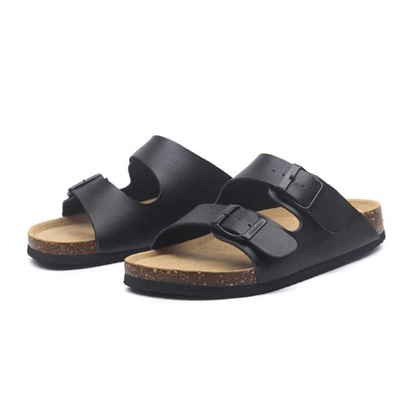 Maibulun Leather Sandal - Black